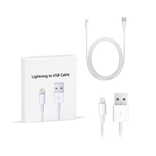 CABLE RELÁMPAGO RÁPIDO OD4.5 PARA IPHONE 5G/6G/7G/8G/X 3.1A BLANCO